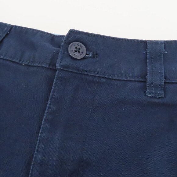 Tommy Hilfiger Boys 8 Blue Chino Shorts 8.5in Inseam Belt Loops Pockets Cotton - Picture 3 of 9